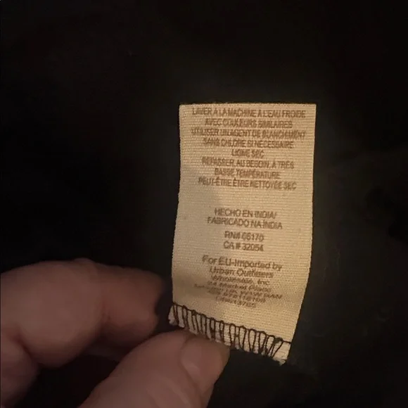 Free People Off Shoulder Black Embroidered Mini Dress Tunic M - Picture 8 of 9